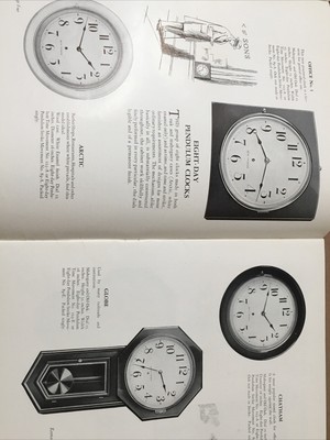 1924 Seth Thomas Wall Clock Catalog Gallery Self Winding Weight Driven  Ships ++ | eBay