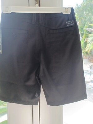 Brand New with tags NWT Volcom Boys Frickin Snt Static Shorts Black Size 26 
