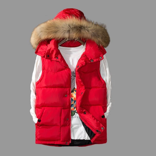New Mens Winter Padded Puffer Sleeveless Coat Warm Hooded Vest Quilted Jacket - Picture 12 of 17