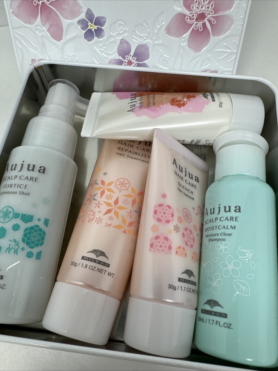 AUJUA Hair Care Coffret Gift Box Sample Set 5 Products Quench