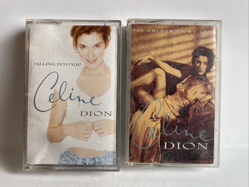 CELINE DION 2 Cassette Tape Lot Pop Falling Into You The Colour Of My Love