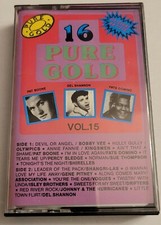 16 Pure Gold, Volume. 15 - Audio Cassette Tape Various Artist. White cassette