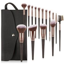 Professional Makeup Brushes Kit 15 Pieces Set of High Quality Synthetic Brushes