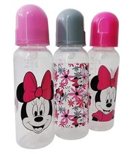 BABY BOTTLE SET 3 - GIRLS - DISNEY MINNIE MOUSE MULTICOLOR-PINK - 9 oz BPA FREE