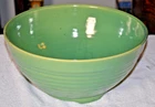 Vintage Bauer Pottery Ring Ware 14" Jade Green Punch Bowl!