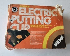 NIB VINTAGE 1977 Deluxe Birdie ADJUSTABLE ELECTRIC PUTTING CUP