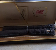 Cross Metal Pen & Pencil Set Silver Tone in Original Case Collectible