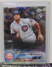 2018 Victor Caratini Topps Chrome #RA-VC on card Auto RC Rookie. rookie card picture