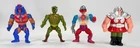 Vintage MOTU Figure Lot Man-E-Faces Roboto Kobra Khan Ram Man Mattel