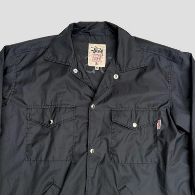 Stussy 1990 90s Vintage USA Made Outer Gear Nylon Black Rare Coach