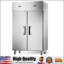 Commercial Refrigerator and Freezer Combo, 48" W Dual Temperature Zones, All Sta