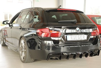 Rieger Diffusor für BMW 5er F10 F11 M-Paket inkl. LCI schwarzglanz 550i / M550d