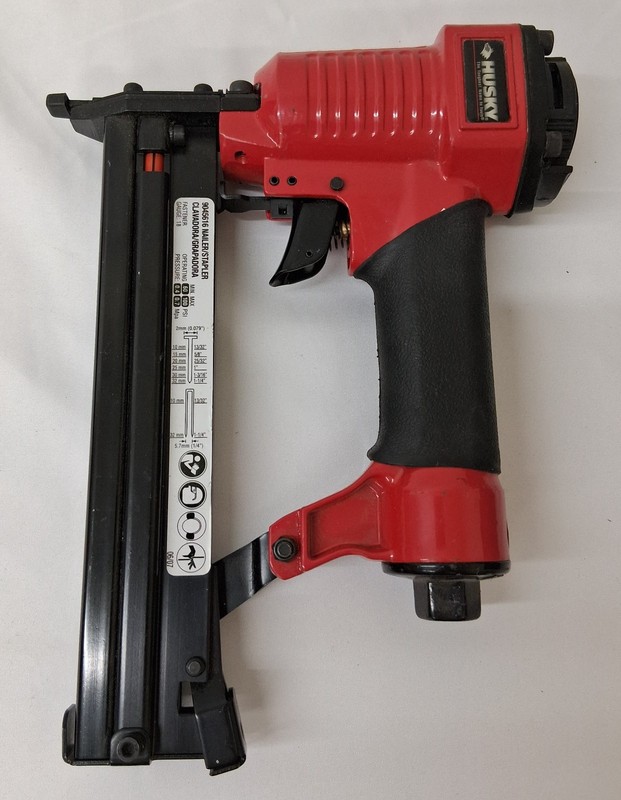 Husky Pneumatic Red Black Nailer / Stapler Tool