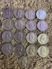 Lot of 17 Ben Franklin Half Dollar Coins 90% Silver Mixed Dates