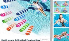 5 Pack Upgrated XL Water Pool Floats, 4-in-1 Hammock, Saddle, Lounge Chair,