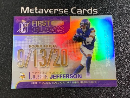 2025 Topps Signature Justin Jefferson Base (RAW)