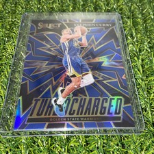 2021-22 Panini Select Stephen Curry Silver Blue Prizm Turbocharged SP
