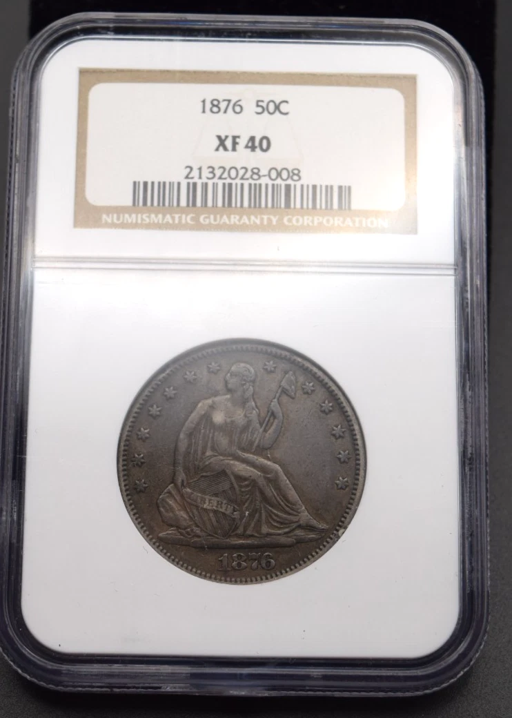 NGC 1876 Year Seated Liberty US Half Dollars (1839-1891) for sale