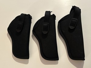 Lot of 3 Uncle Mike’s Sidekick Holsters ~ Size 2 (x2) & Size 5 (x1) ~ [7” & 8”]