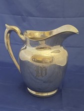 VINTAGE STERLING SILVER LARGE FISHER WATER PITCHER 8 CUPS MODEL 2015 544 GRAMS