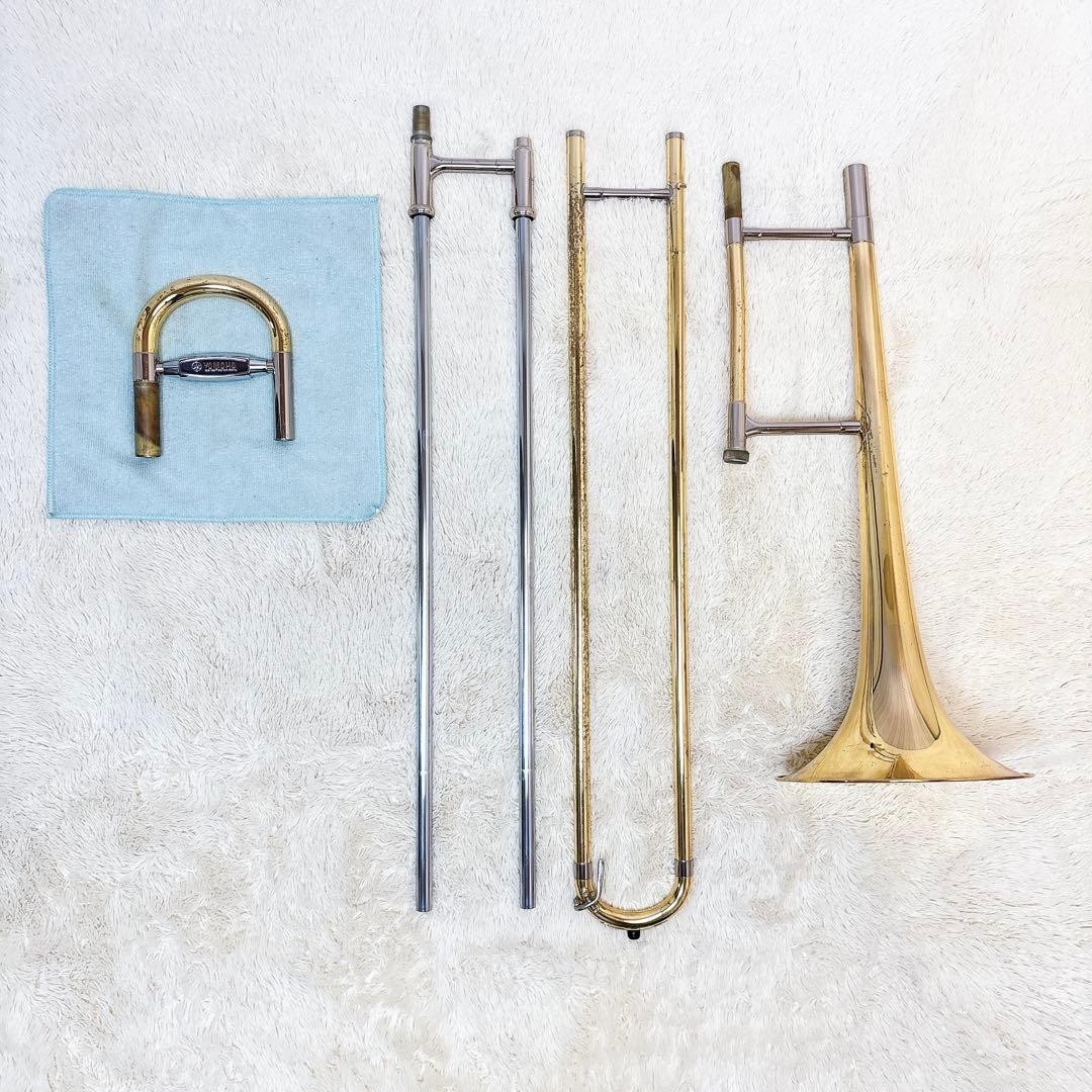 YAMAHA YSL-647 Professional Gold Bb Tenor Trombone Serviced