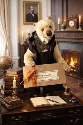 16  MOHAIR ARTIST TEDDY BEAR, BRENDAN  BY KELLY DEAN & COMPANY BEARS 2026 OOAK