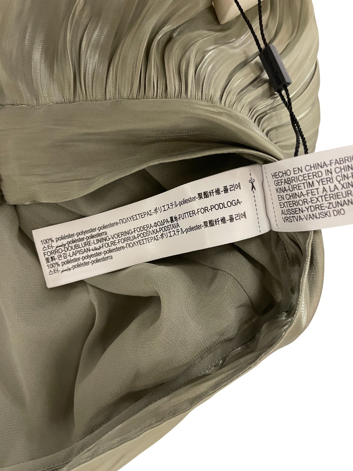 Massimo Dutti Womens Sarouel Trousers XS Pale Green Loose Wide leg 9100/954 NWT image 8