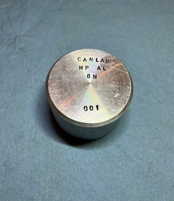6N HIGH PURITY Aluminum Certified Reference Material (CRM) ICP AES UV XRF