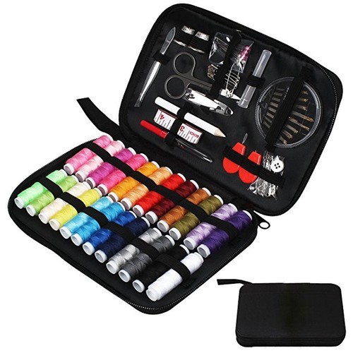 Sewing Kit with Case 90PCS Set Sewing Suppliesu, Needles, Scissors, Tape Measure
