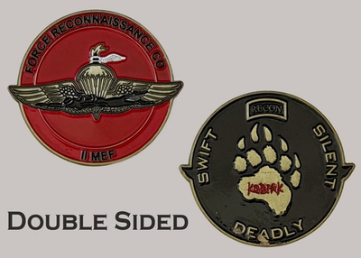 #ad II MEF Force Recon Kodiak Paw Military Challenge Coin J#16 $31.99