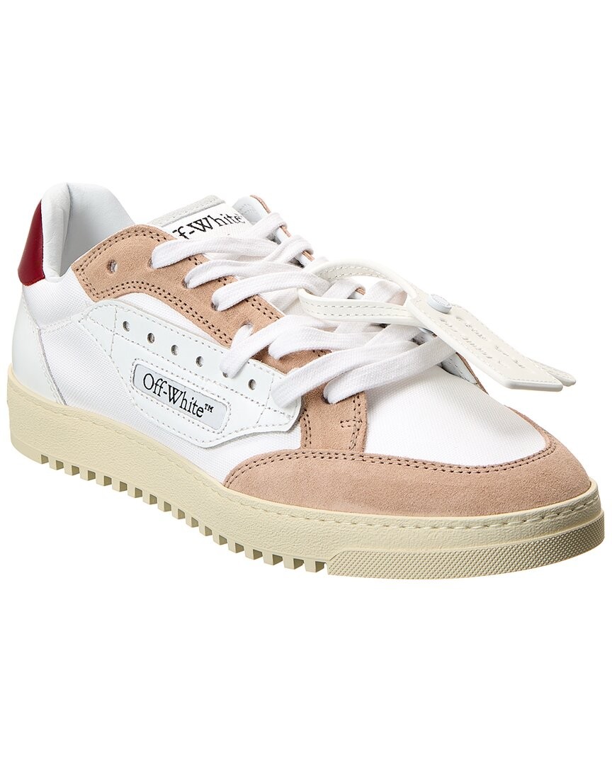 Мужские кроссовки из парусины и замши Off-White 5.0, белый 41