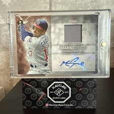 2020 Topps Baseball Update Mark Grace Relic Patch Auto /50 Cubs