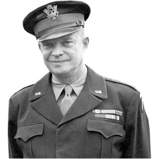 Dwight D Eisenhower (Uniform) Half Body Buddy Cutout