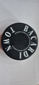 Bacardi Rubber Ice Hockey Puck Official Size 3in Black/Red NHL Firm Training