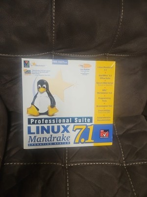 Linux Mandrake 7.1 Complete Big Box NIB 2000 Vintage Software