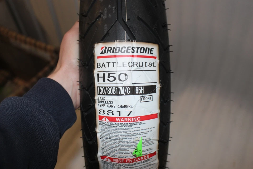 NEUMÁTICO BRIDGESTONE H50 130/80B17 65H 0305-0575 NUEVO Foto 3 de 3