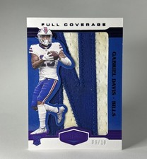 2020 Panini Plates & Patches Full Coverage Gabriel Davis #FC41 Purp /10 RC Patch