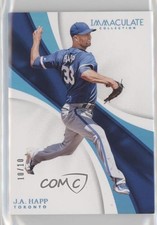 2017 Panini Immaculate Blue 10/10 JA Happ #91 v1x