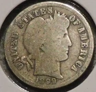 Silver Dime - Barber - 1899-S