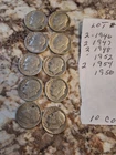 Roosevelt silver dimes 10  lot 5