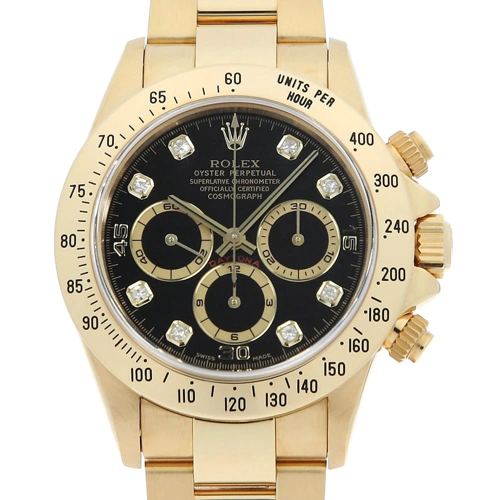 Zenith — ROLEX Cosmograph Daytona 8P diamond 16528G black U Number second hand mens