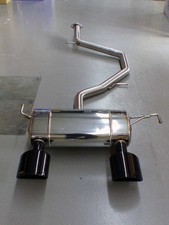GTSPEC CATBACK Exhaust Schwarz gebördelt Toyota C-HR 1.2L Turbo, 1.8L Hybrid ab 