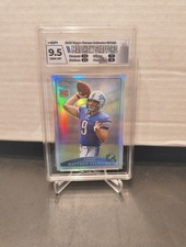 2009 Topps Chrome Matthew Stafford RC Refractor Hga 9.5 Gem Mint