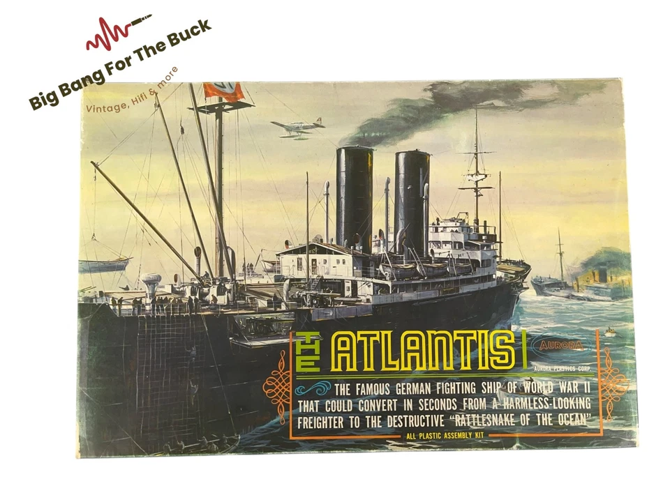 The Atlantis Famous Aurora Fighters Kit No 710 (1963) Vintage Modellbausatz OVP - Bild 2 von 4