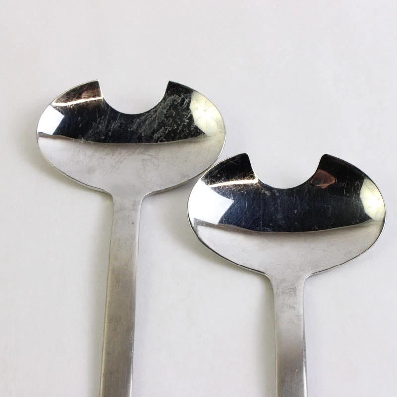 Set of 2 WMF Reno Stainless Steel Salad Serving Forks - Image 3 of 4