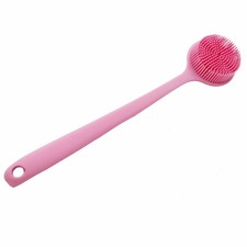 Silicone Body Scrubber Long Handle Back Scrubber Shower Brush for Body