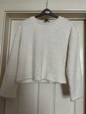 Cream Crop Fluffy Top