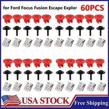 60x Engine Splash Shield Screw Bolt Clip Kit For Ford Focus Fusion Escape Explor 60x Engine Splash Shield Screw Bolt Clip Kit For Ford Focus Fusion Escape Explor