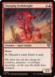 Charging Strifeknight #110 (Foil) Secrets of Strixhaven