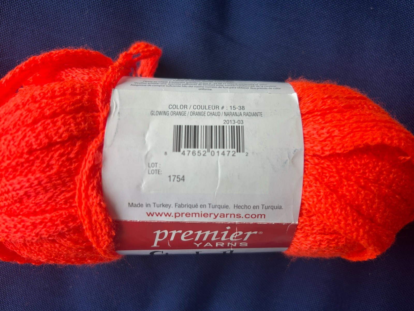 Premier Yarns Starbella Neons Glowing Orange 33Yds 3.5 Oz